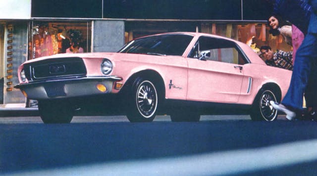 Passionate Pink Mustang Rainbow of Colors