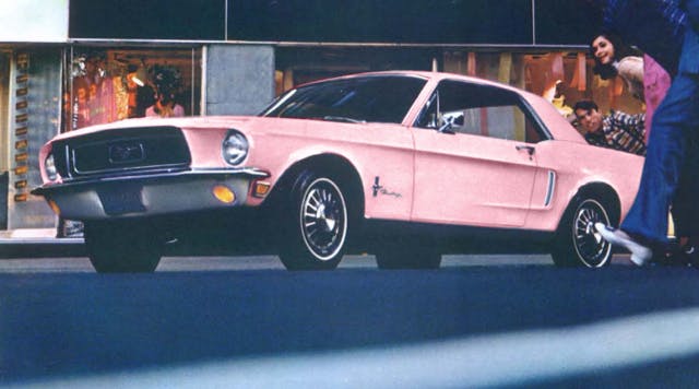 Passionate Pink Mustang Rainbow of Colors Passionate Pink Mustang Rainbow of Colors