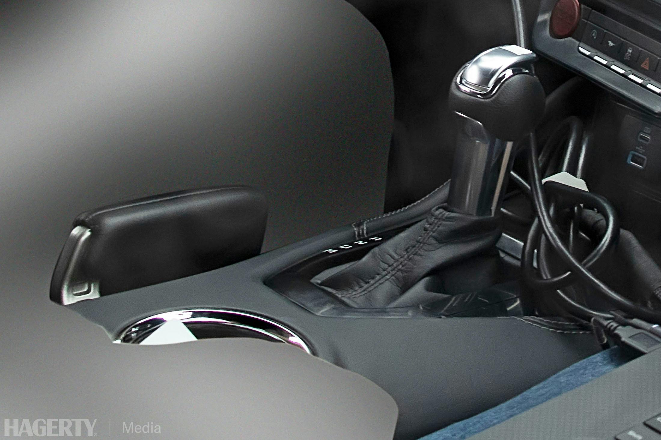 Mustang interior spy shot gear selector