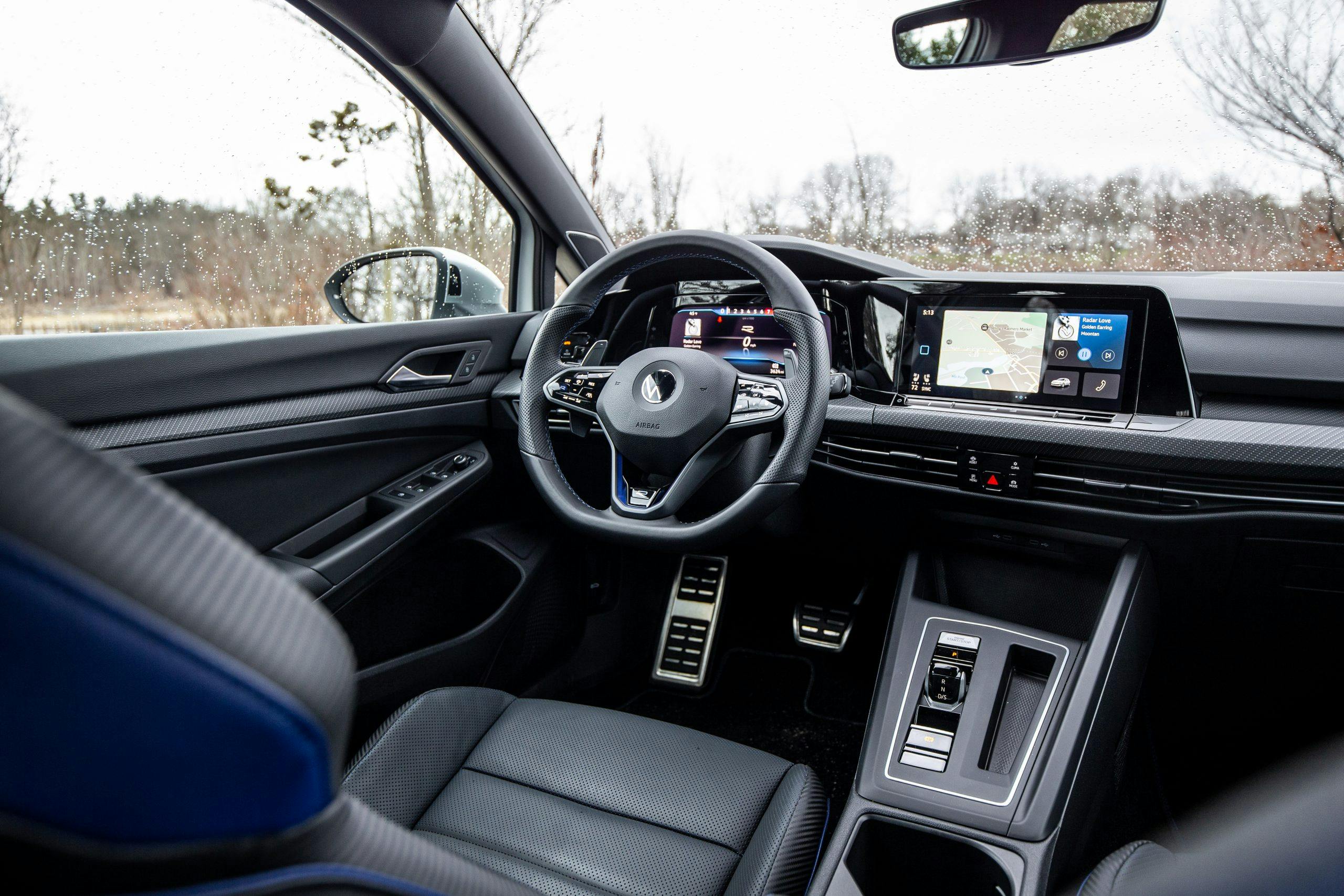 VW Golf R interior driver side angle
