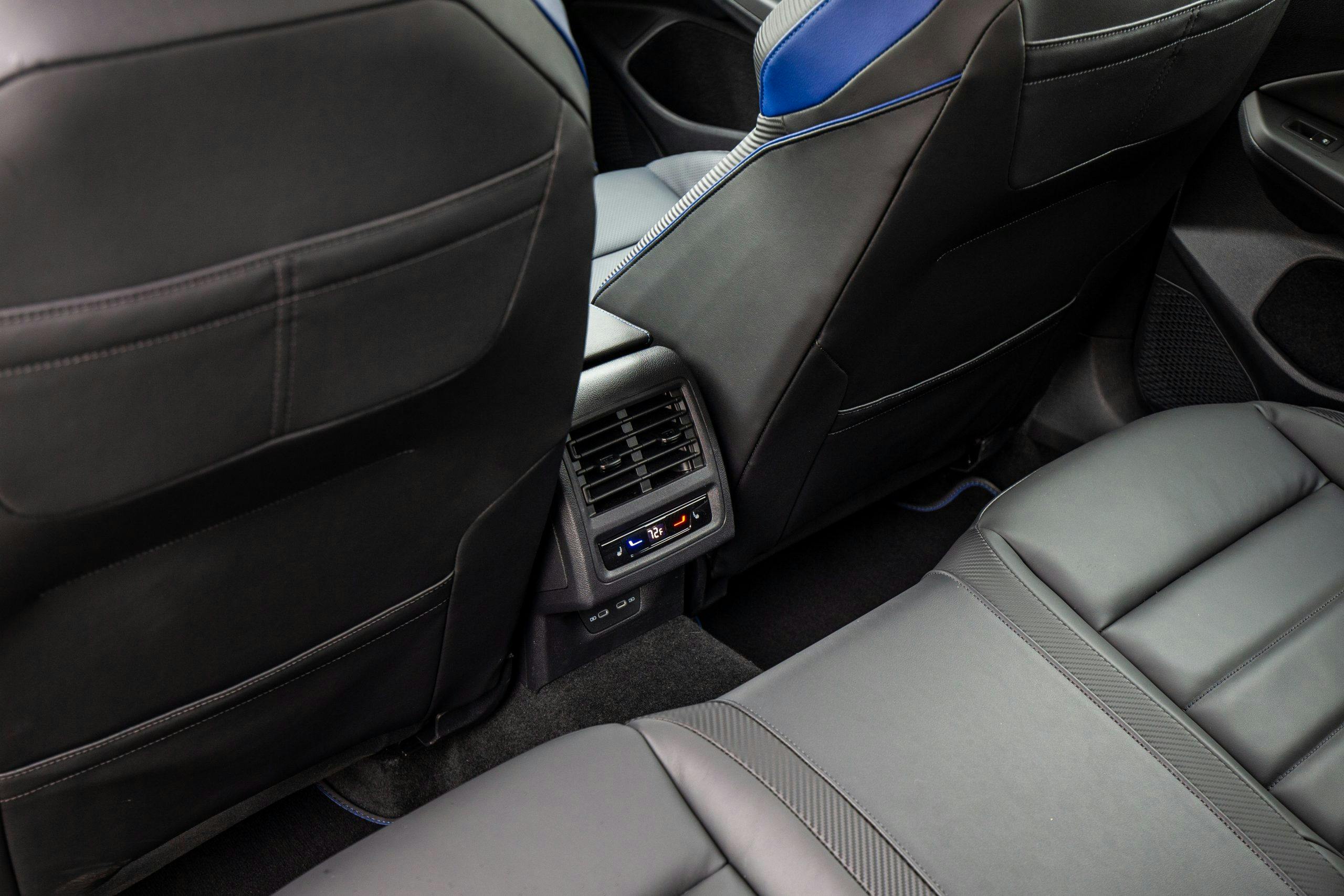 VW Golf R interior rear climate control