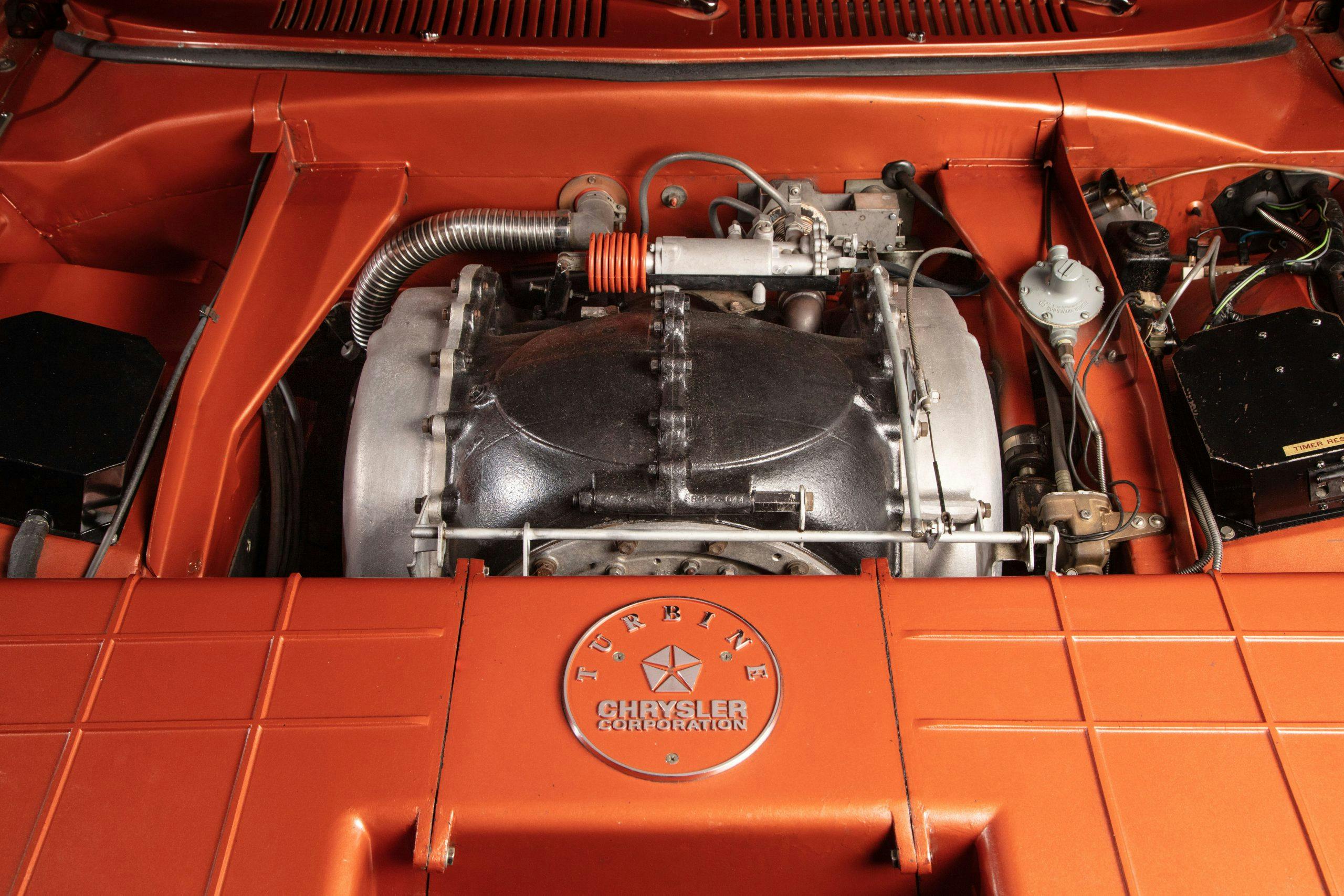 Chrysler Turbine car engine bay front