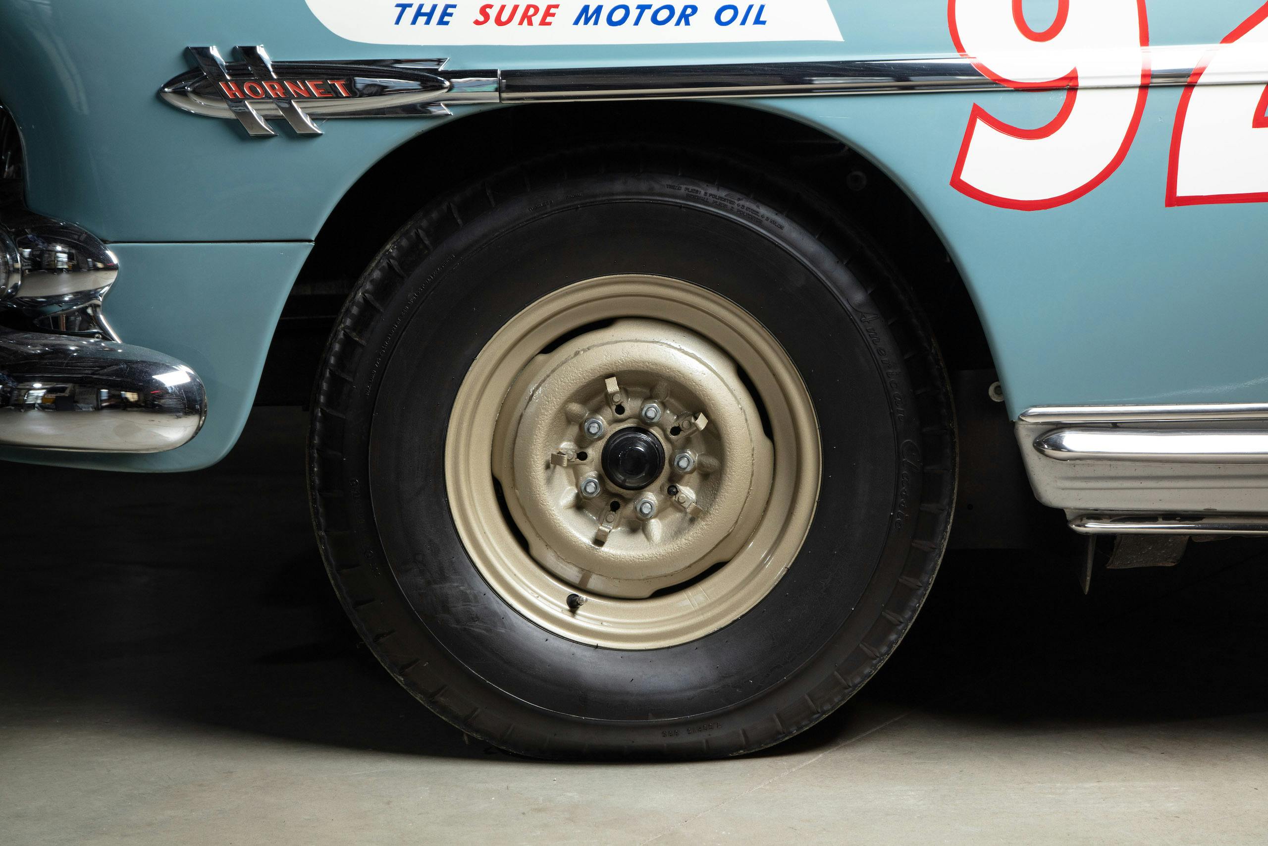 Hudson Hornet front wheel tire