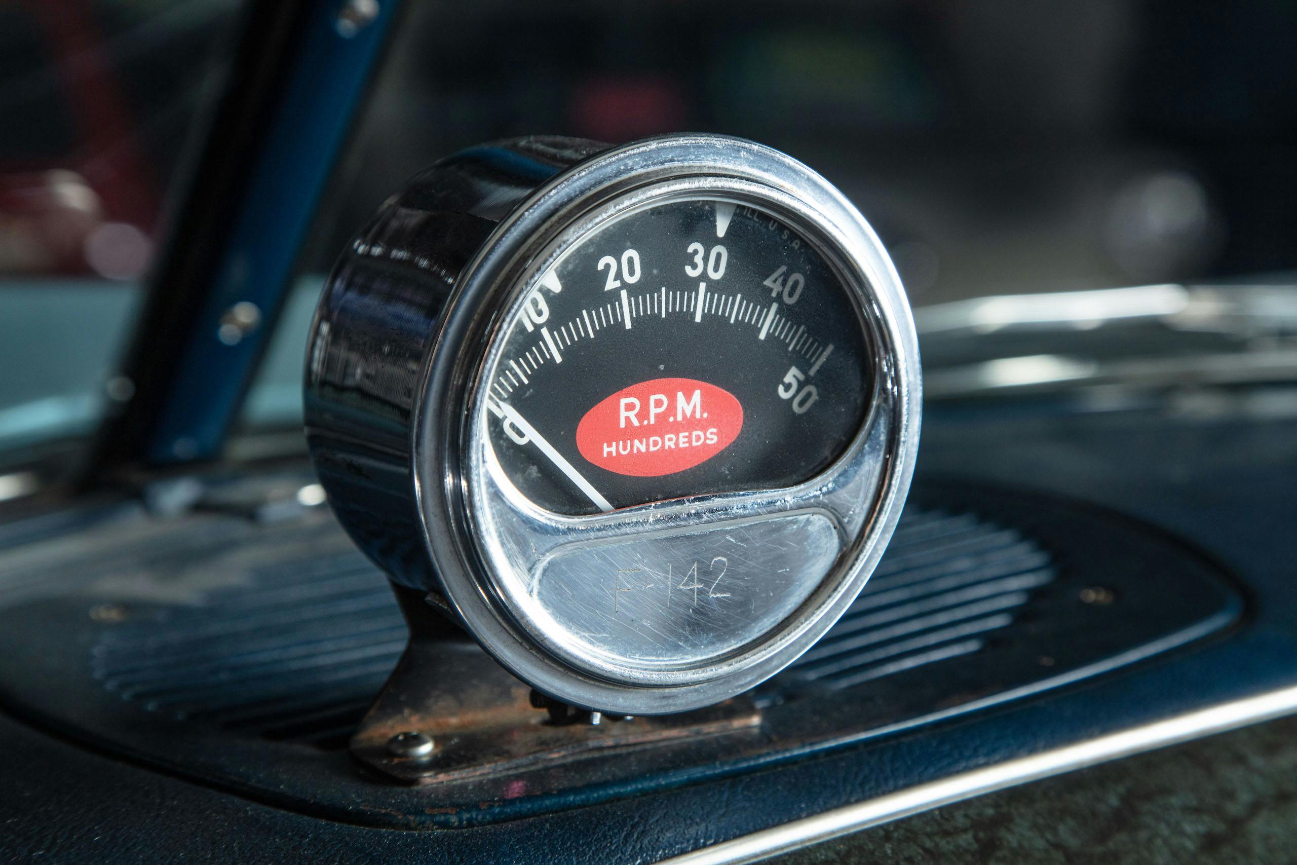 Hudson Hornet interior tach gauge