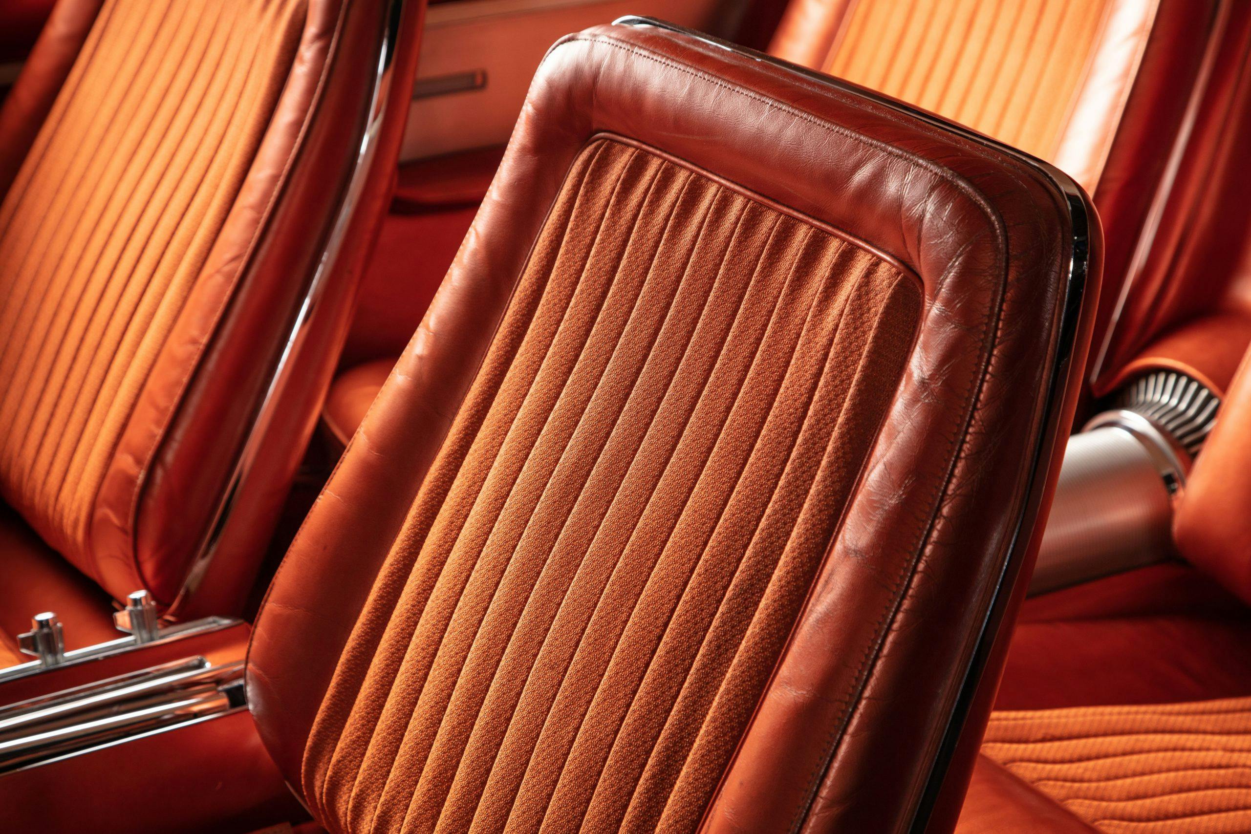 Chrysler Turbine car interior seat detail