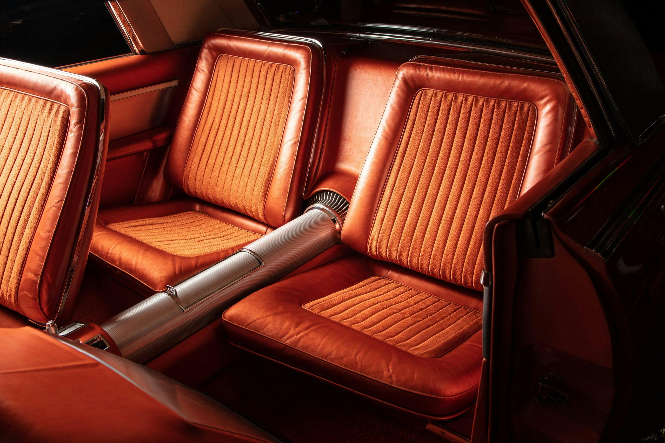 Chrysler Turbine car interior rear seats