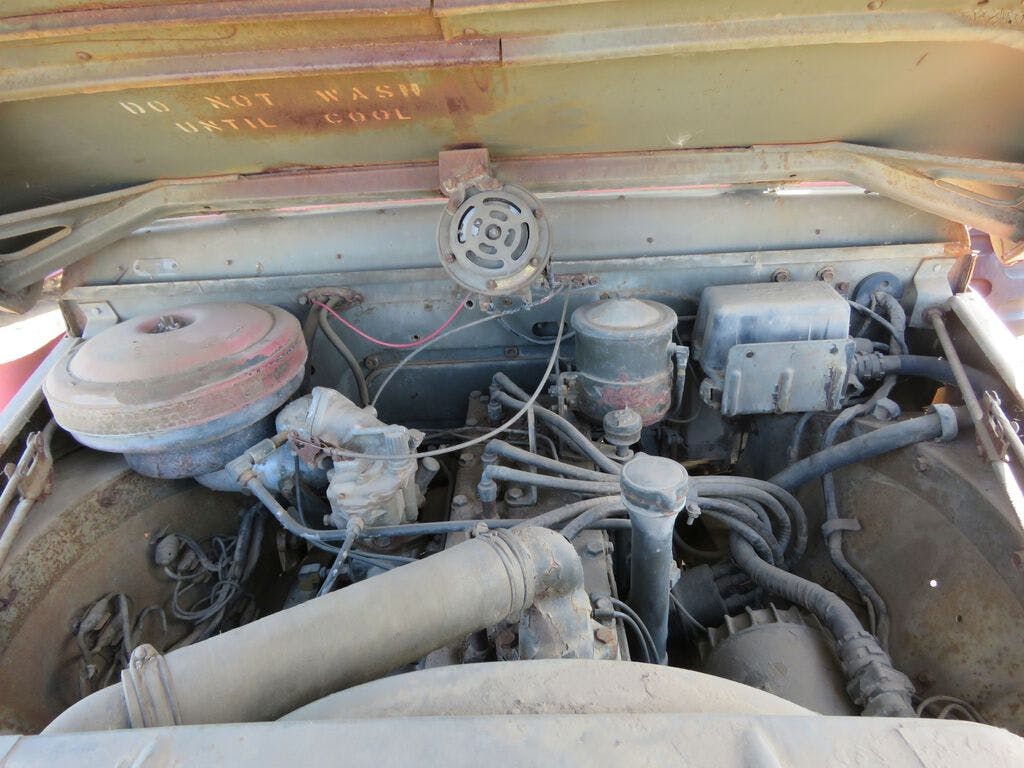 1952 Dodge M43 Power Wagon Ambulance engine bay