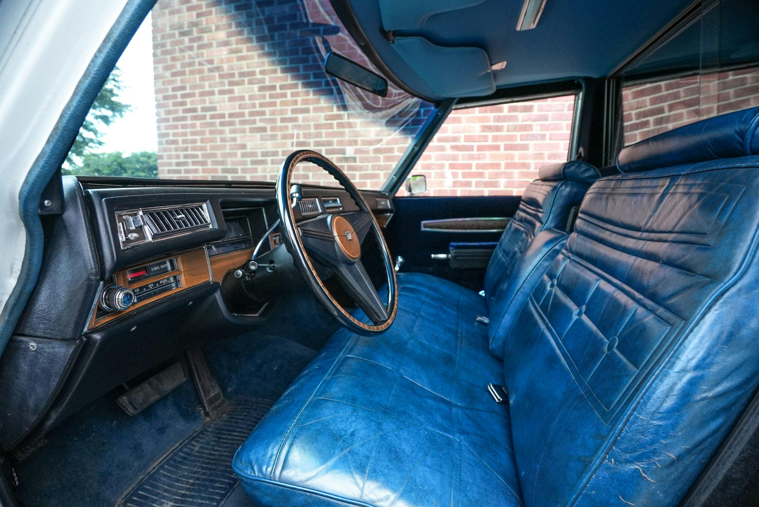 1974 Cadillac Hearse interior