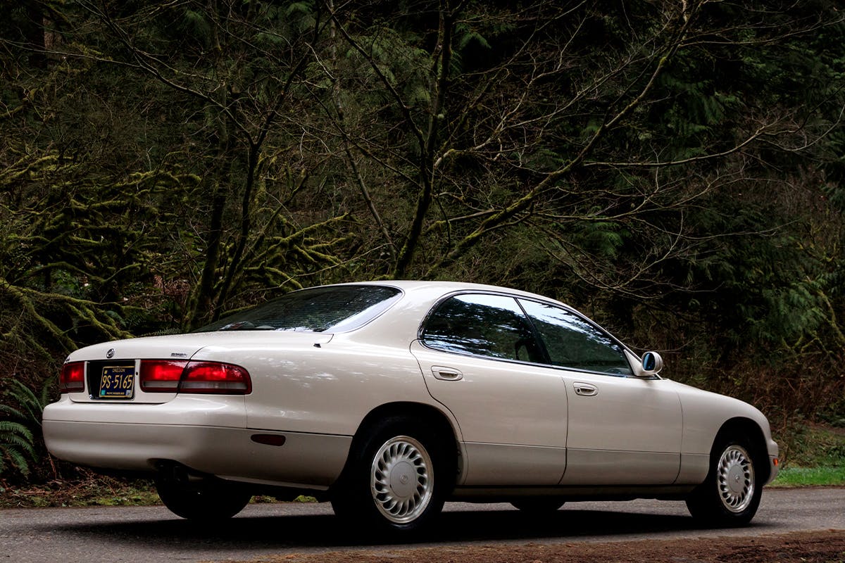 1993 Mazda 929 rear three quarter white