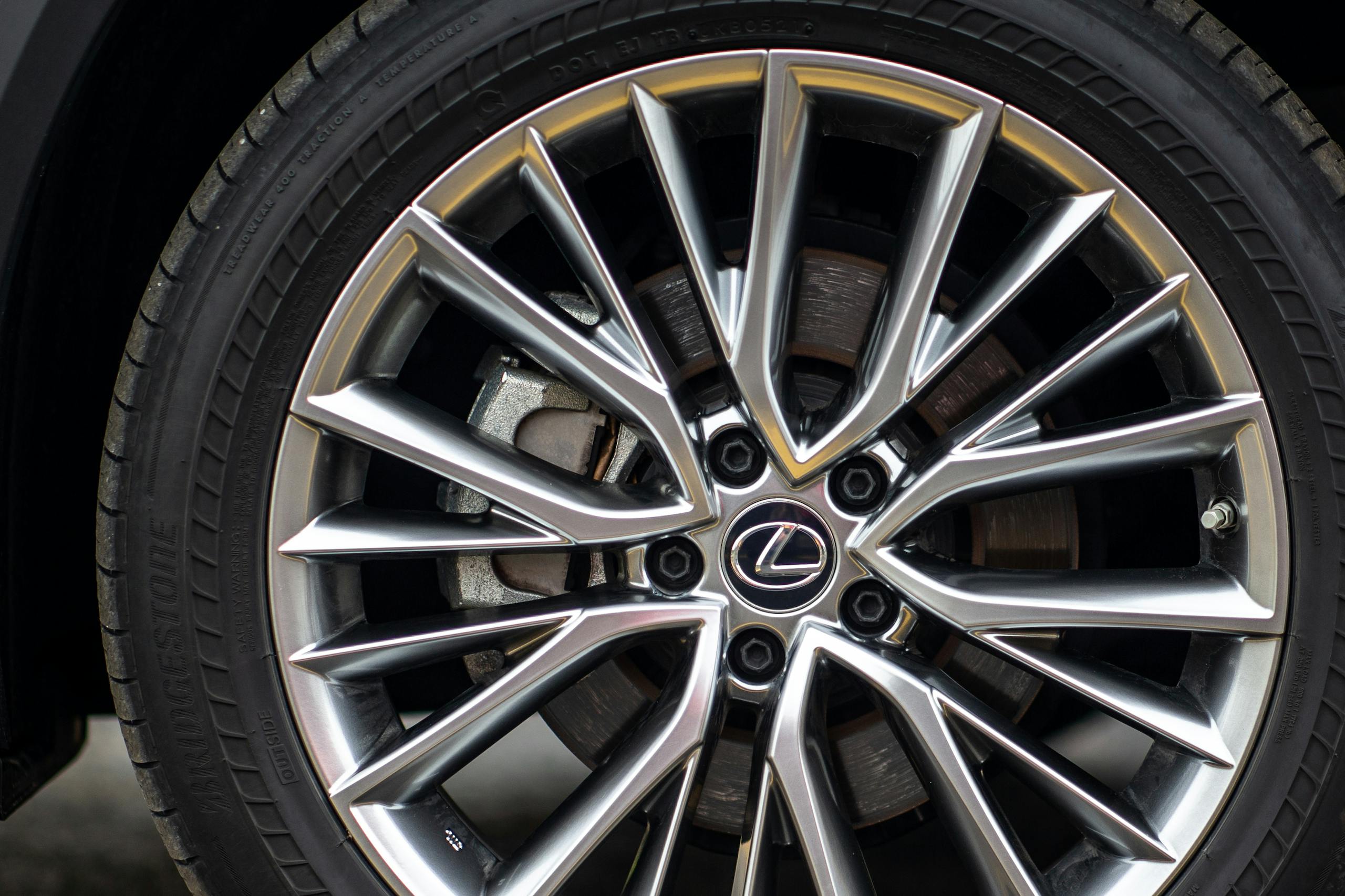 2022 Lexus NX 350 wheel tire brake detail