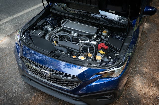 2022 Subaru WRX 6-Speed high angle engine bay