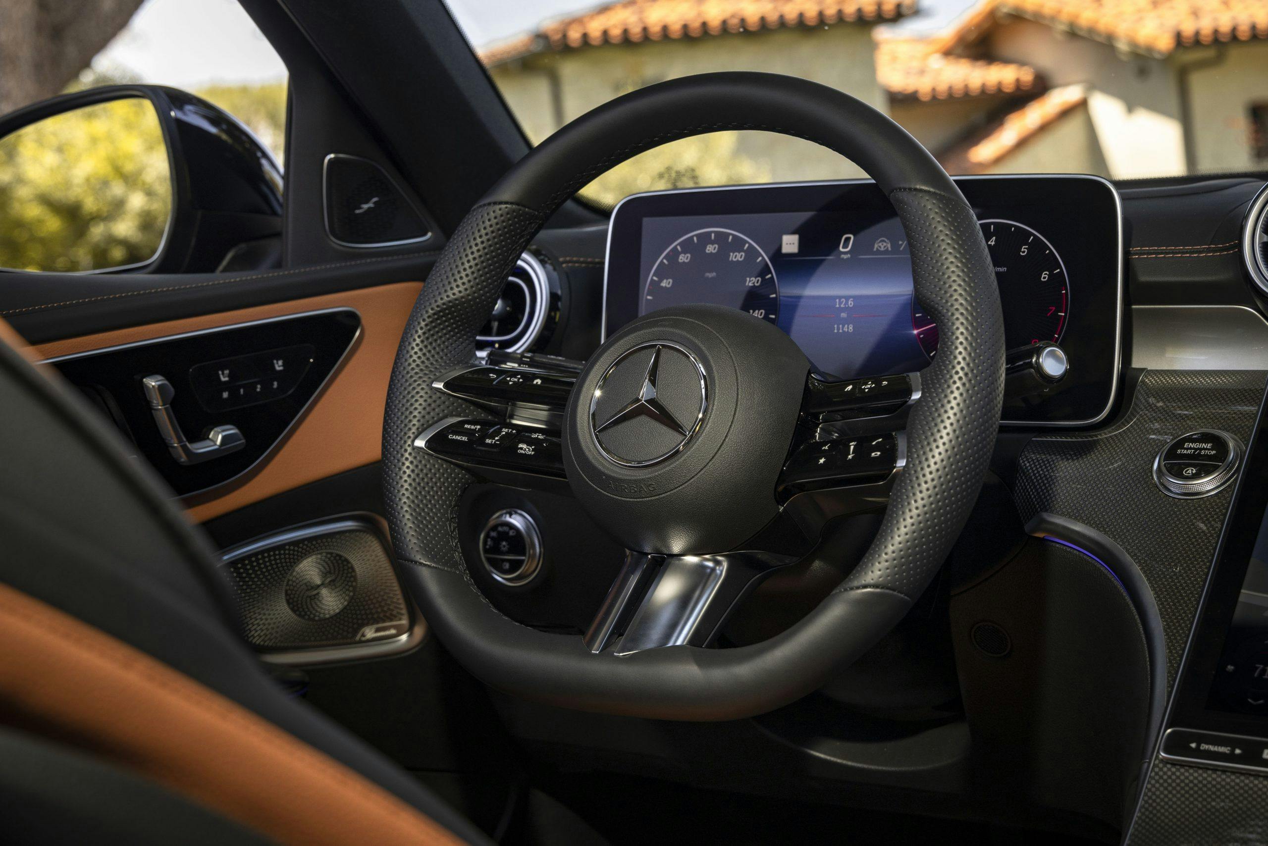 2022 Mercedes-Benz C-Class steering wheel