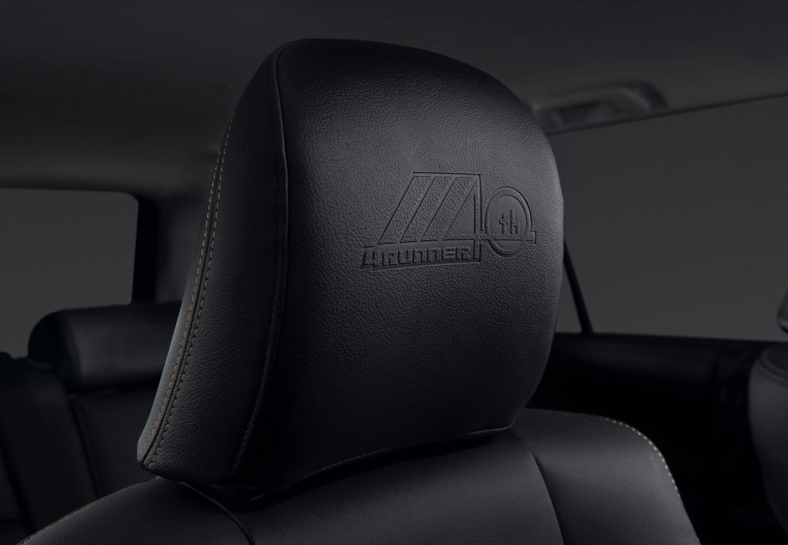 2023 Toyota 4Runner 40th Anniversary interior 40th AE seat insert detail