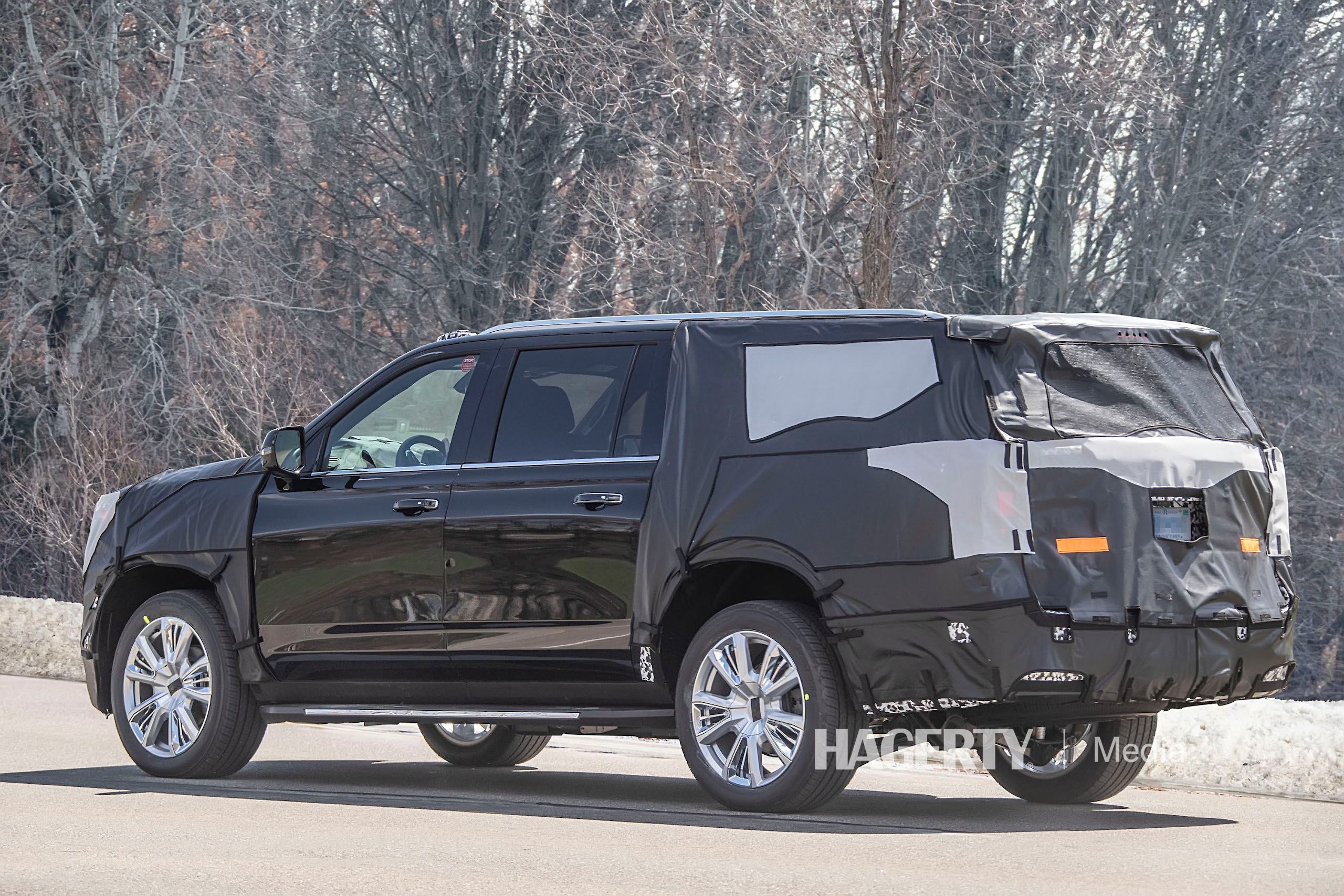 Suburban Prototypes Hint At Frownier More Luxe 2024 Refresh Hagerty   2024 Chevrolet Suburban Prototype Spy Shots 7 