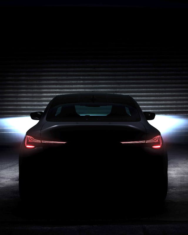 BMW M4 CSL 2023 reveal date teaser rear