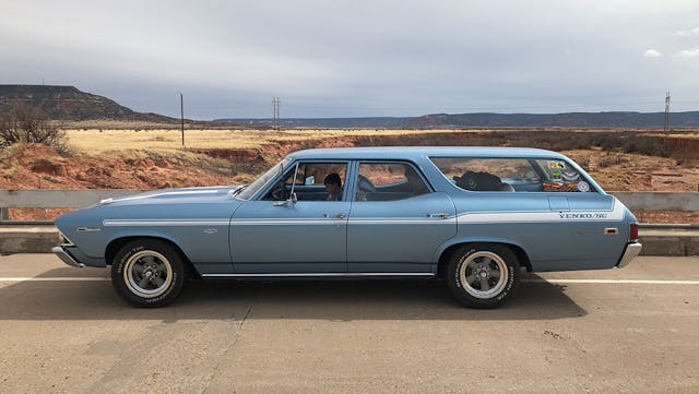 No, it’s not a real Yenko, but this Chevelle Wagon survived a family Route 66 trip from Phoenix to Michigan.