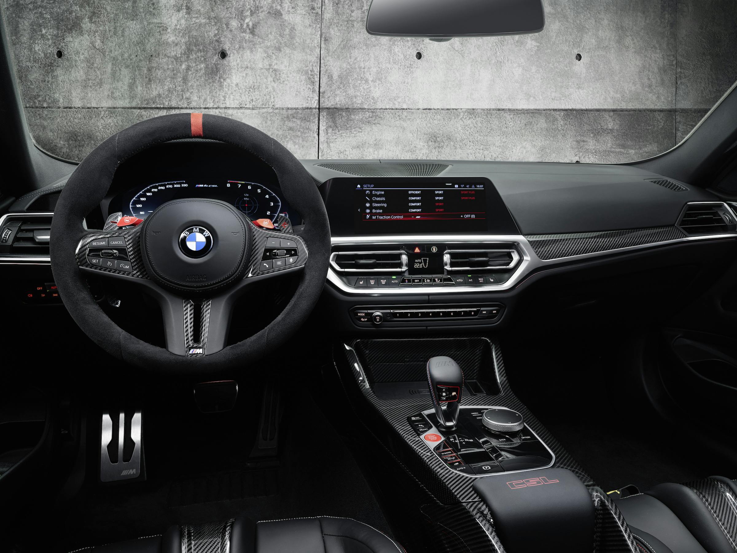 BMW M4 CSL Coupe interior front