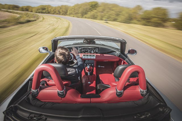 2000 BMW Z8 high angle interior dynamic driving action