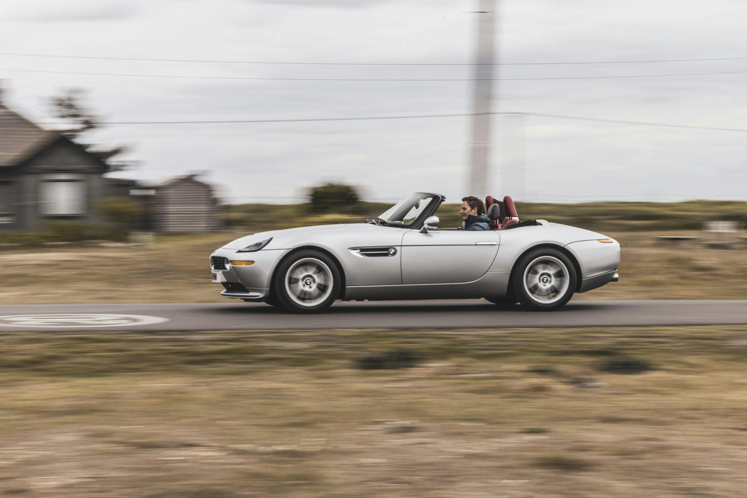 2000 BMW Z8 side profile driving action