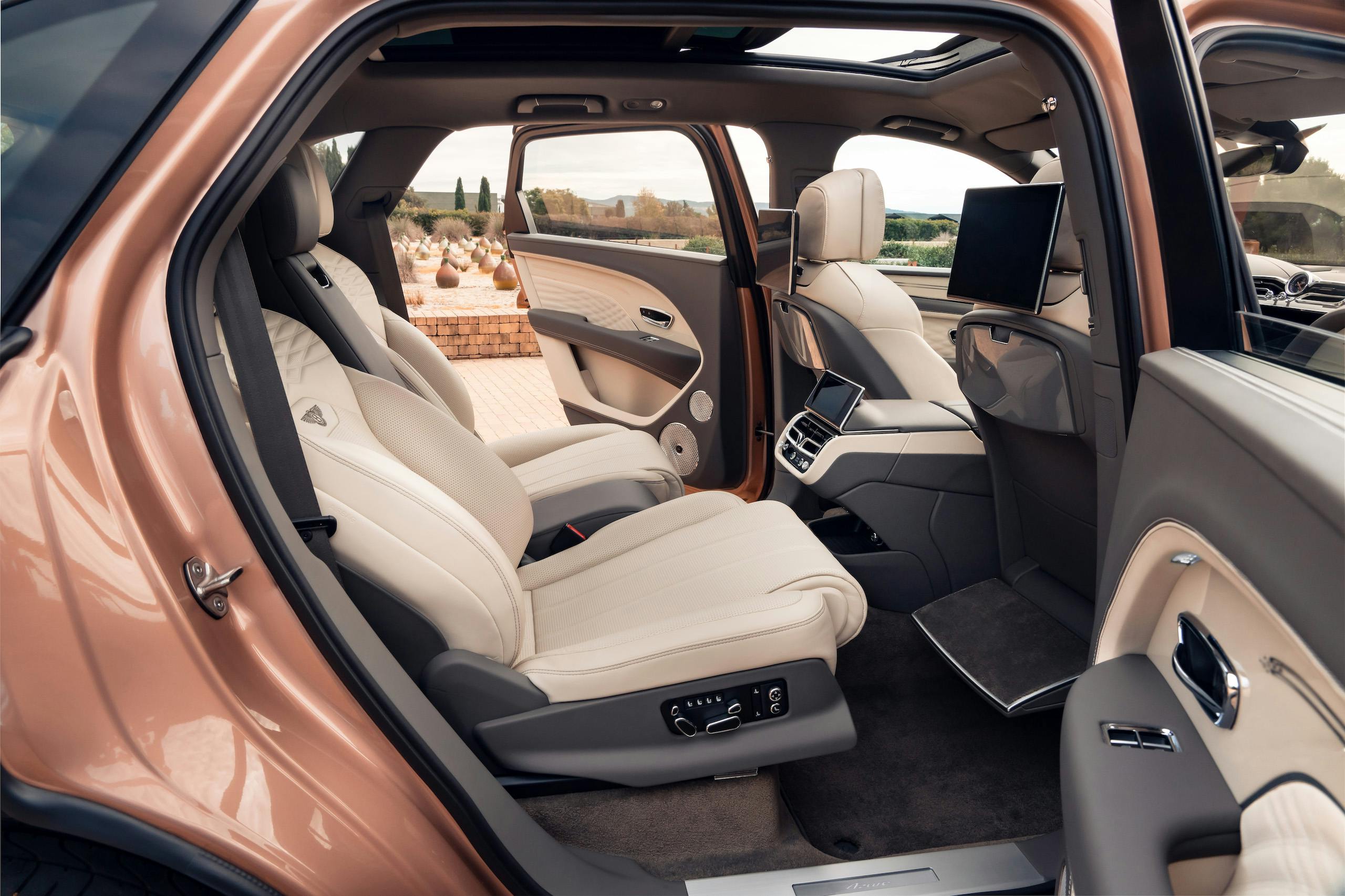 Bentley Bentayga interior rear cabin space