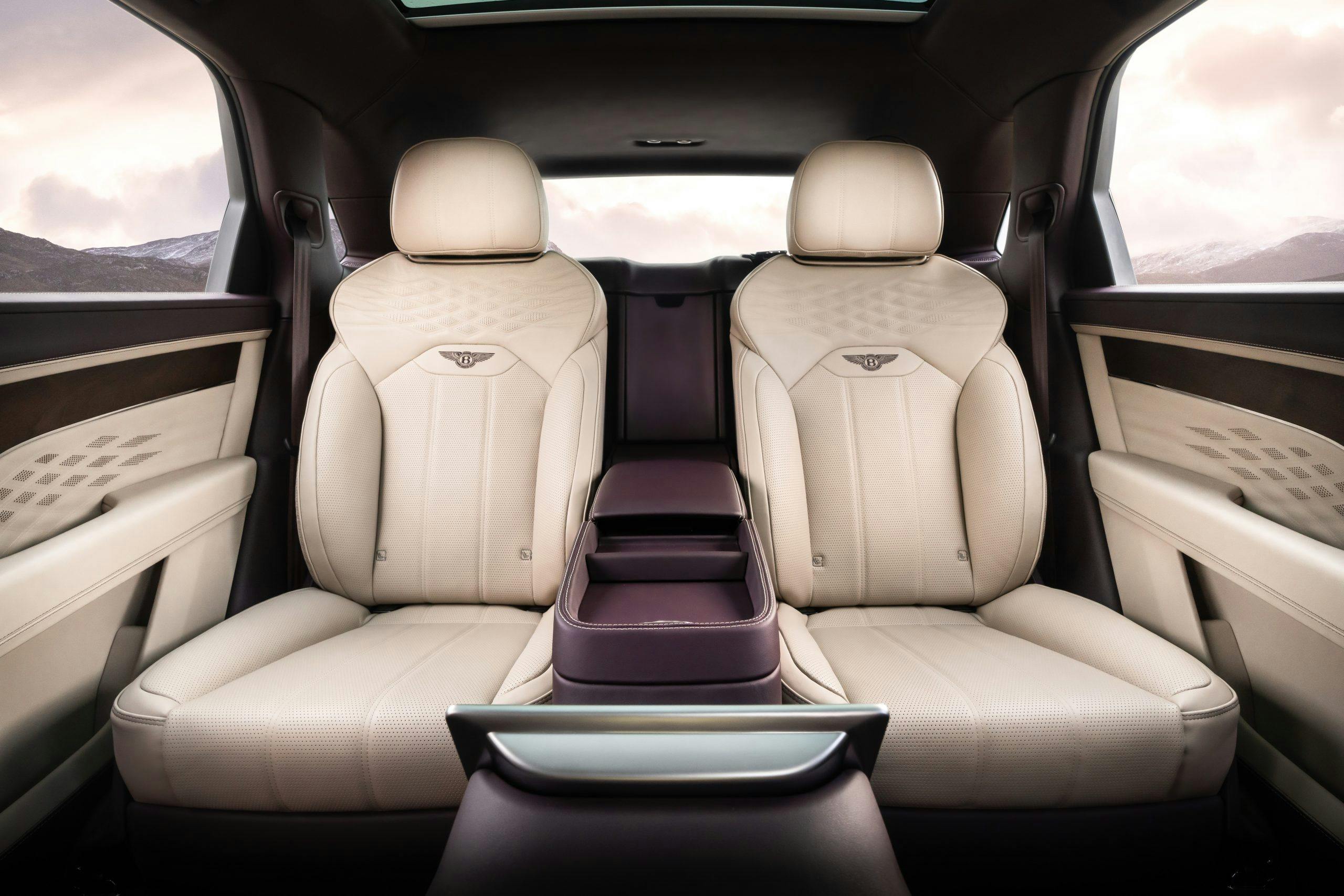 Bentley Bentayga interior rear seats