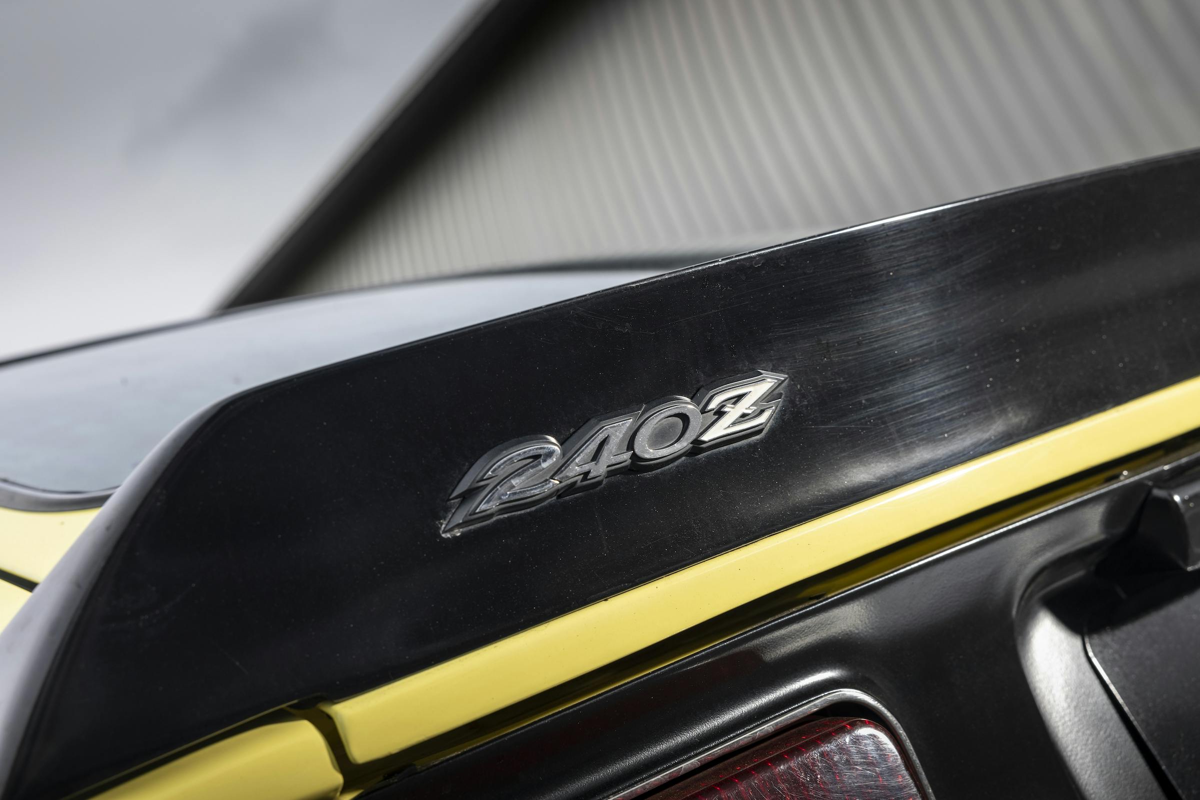 Datsun 240Z rear wing badge