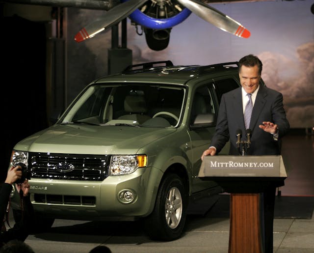 Mitt Romney Ford Escape Hybrid