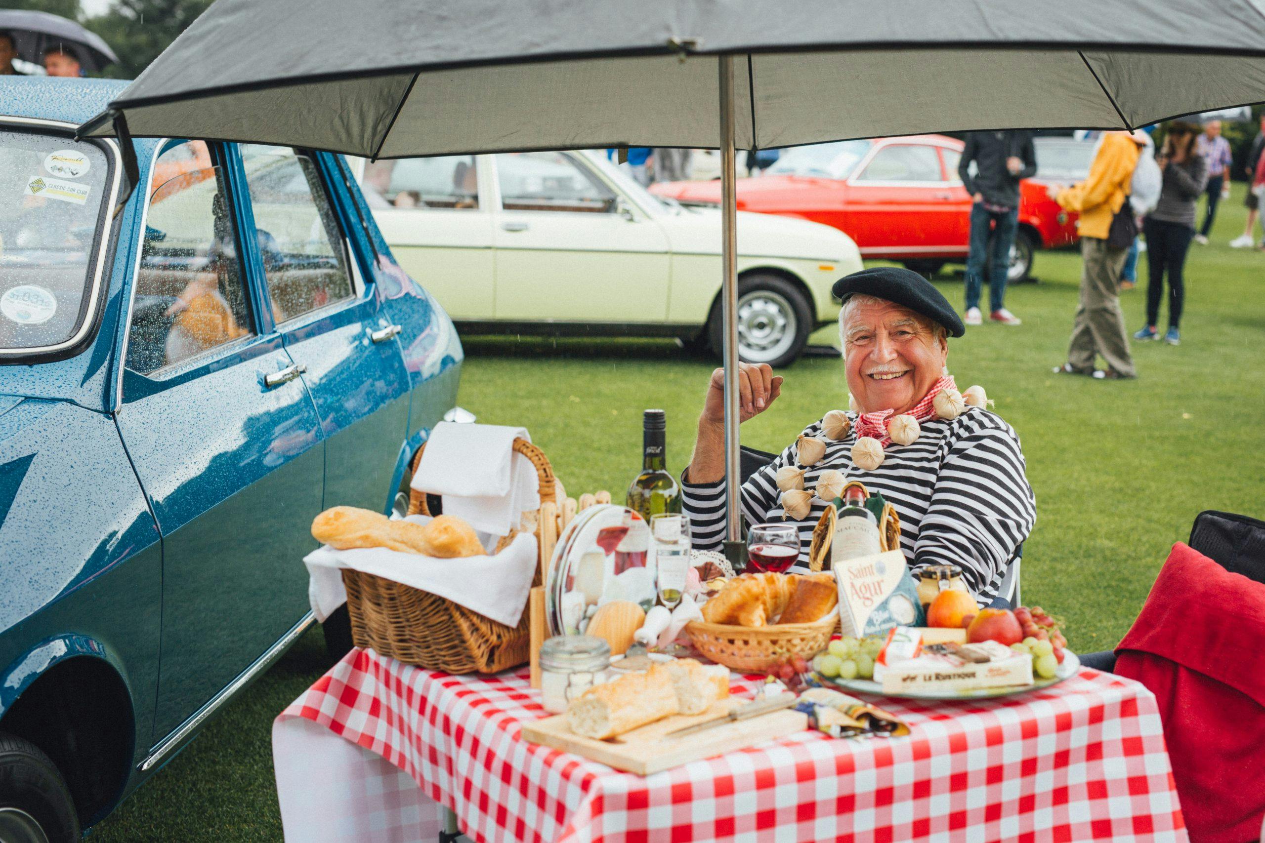 Man has a picnic at the Festival of the Unexceptional