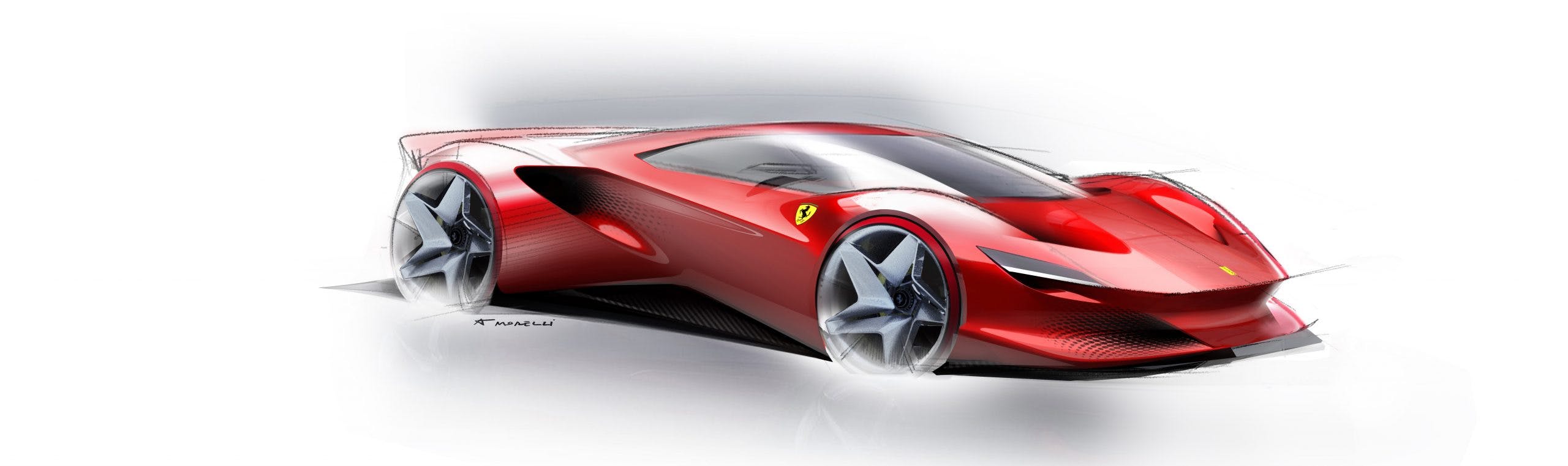 Ferrari SP48 Unica design sketch