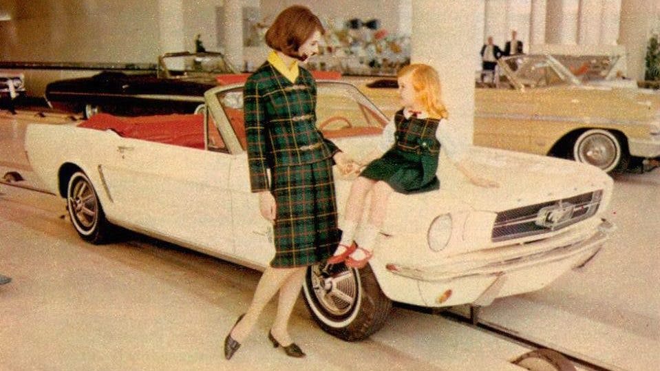 Ford Magic Skyway Mustang mother and child