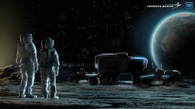 GM Lockhead Martin lunar rover hype rendering