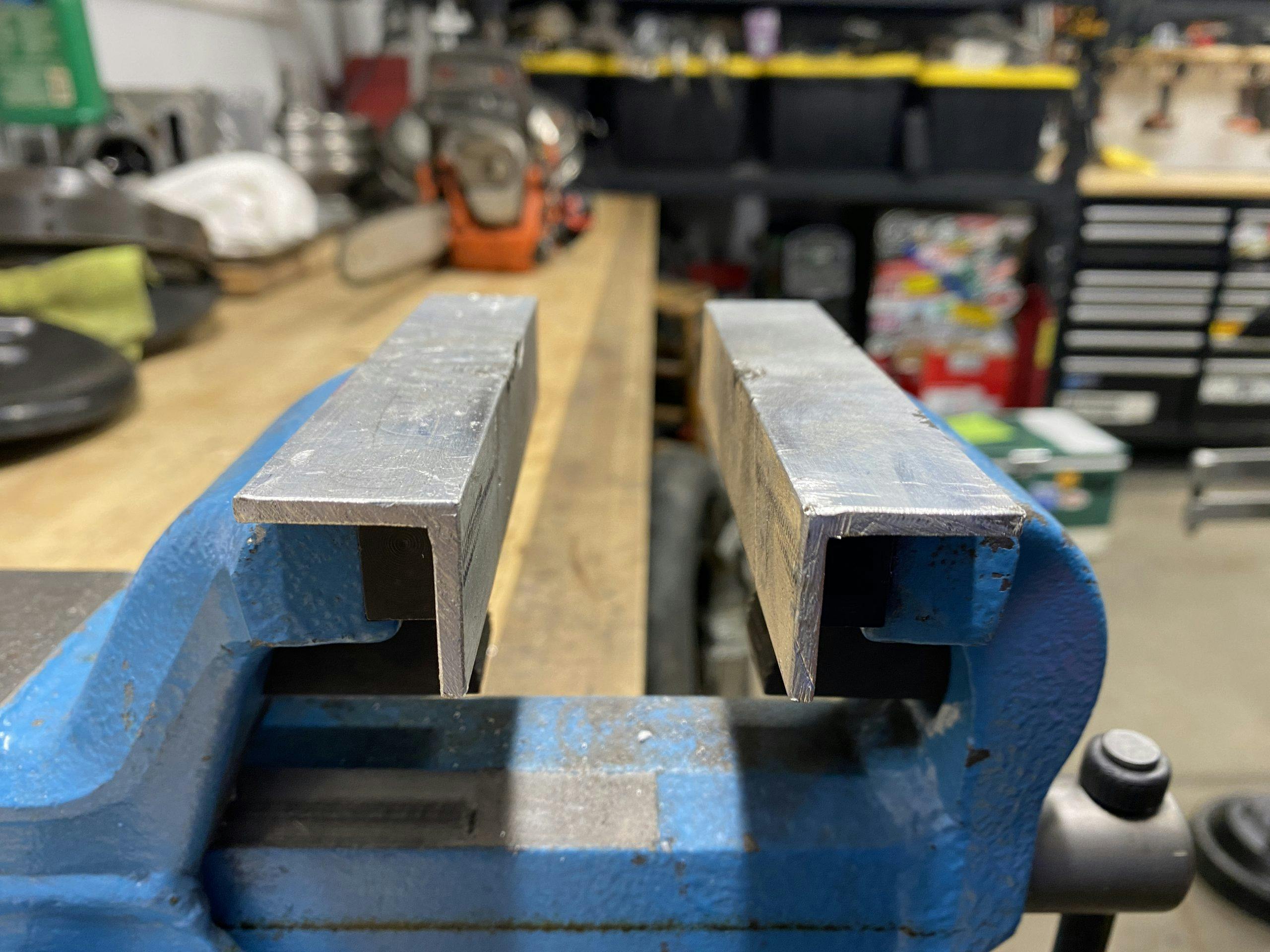 soft jaws in vise