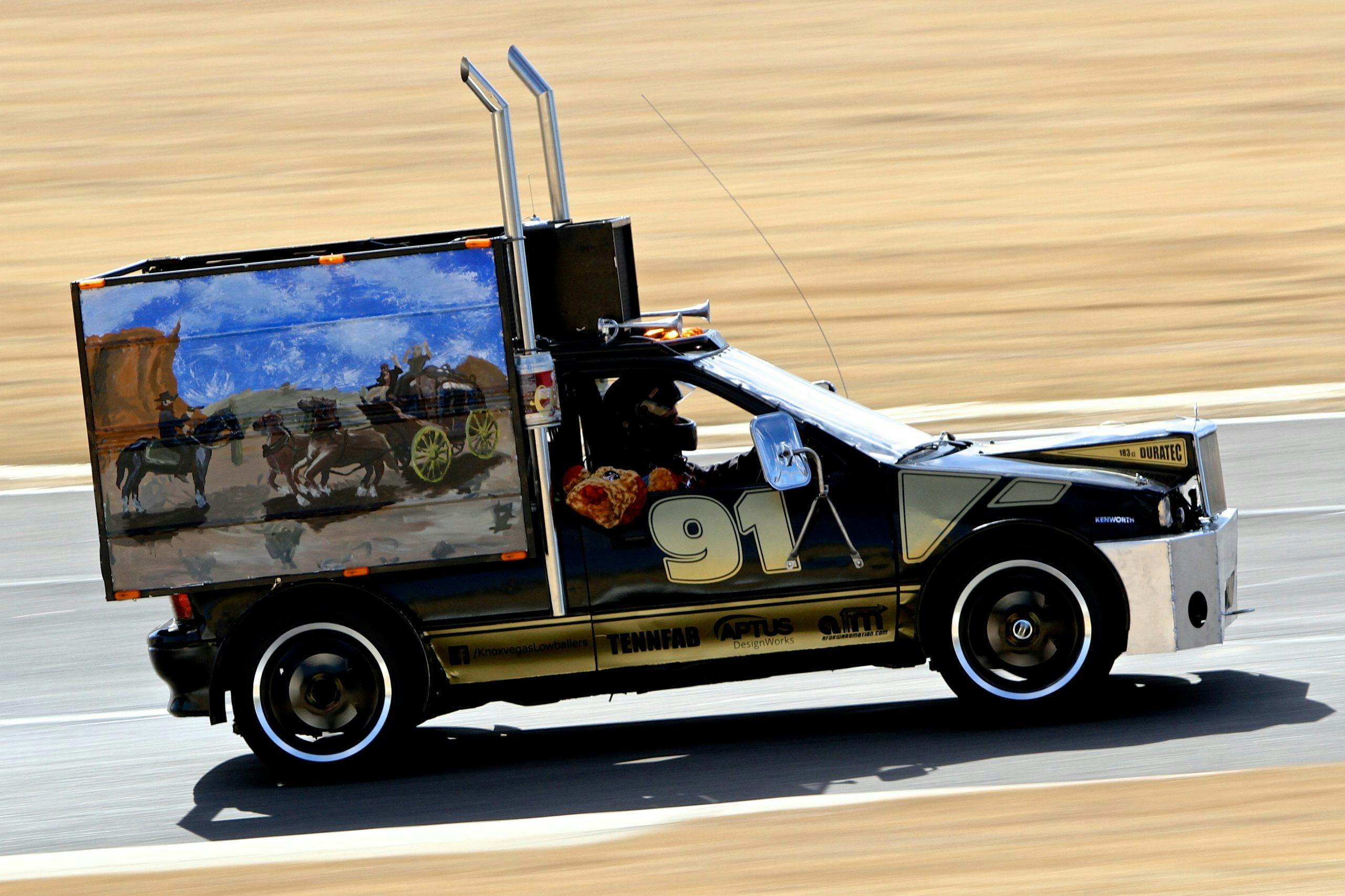 Painted truck competes in 24 Hours of Lemons
