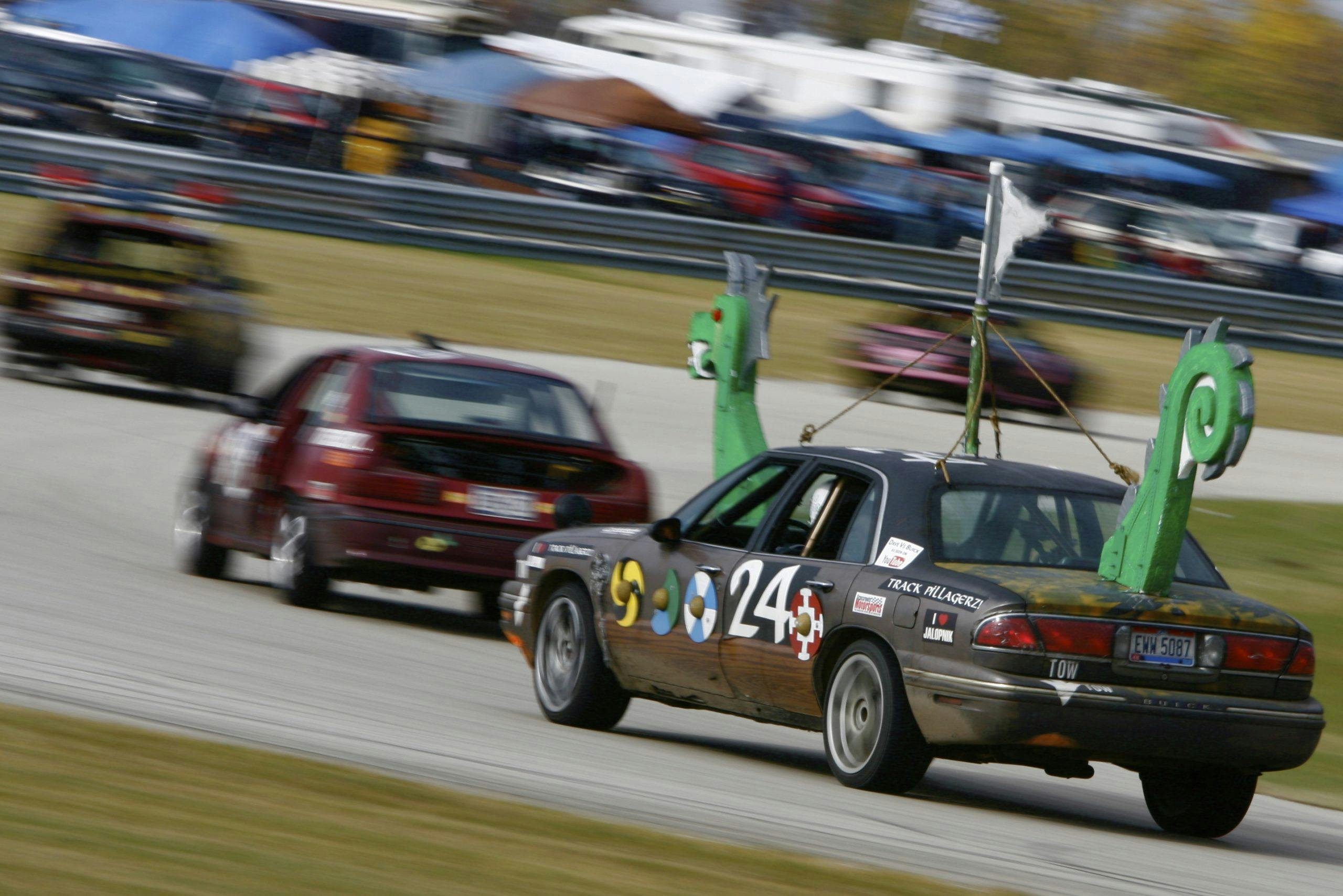 Dragon car competes in the 24 Hours of Lemons