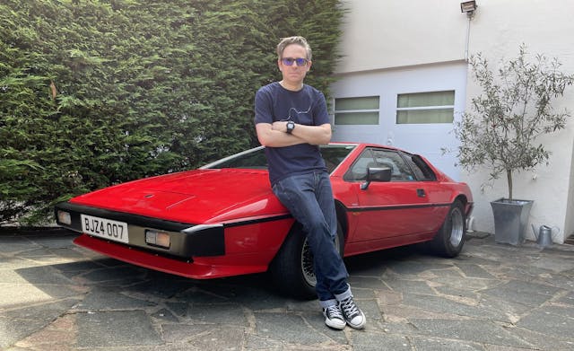 Lotus Espirit and owner Nik Berg