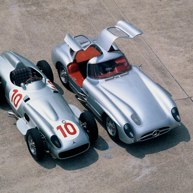 W196 GP car lines up with W196-S number 8 300SLR
