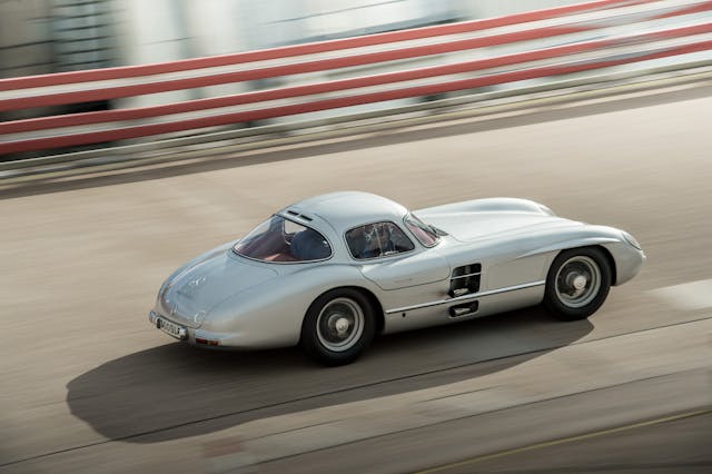 Mercedes-Benz Silver Arrow Uhlenhaut Coupe rear three-quarter action