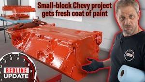 Painting a small-block Chevy engine (plus bonus 1060HP blower SBC footage!) | Redline Update