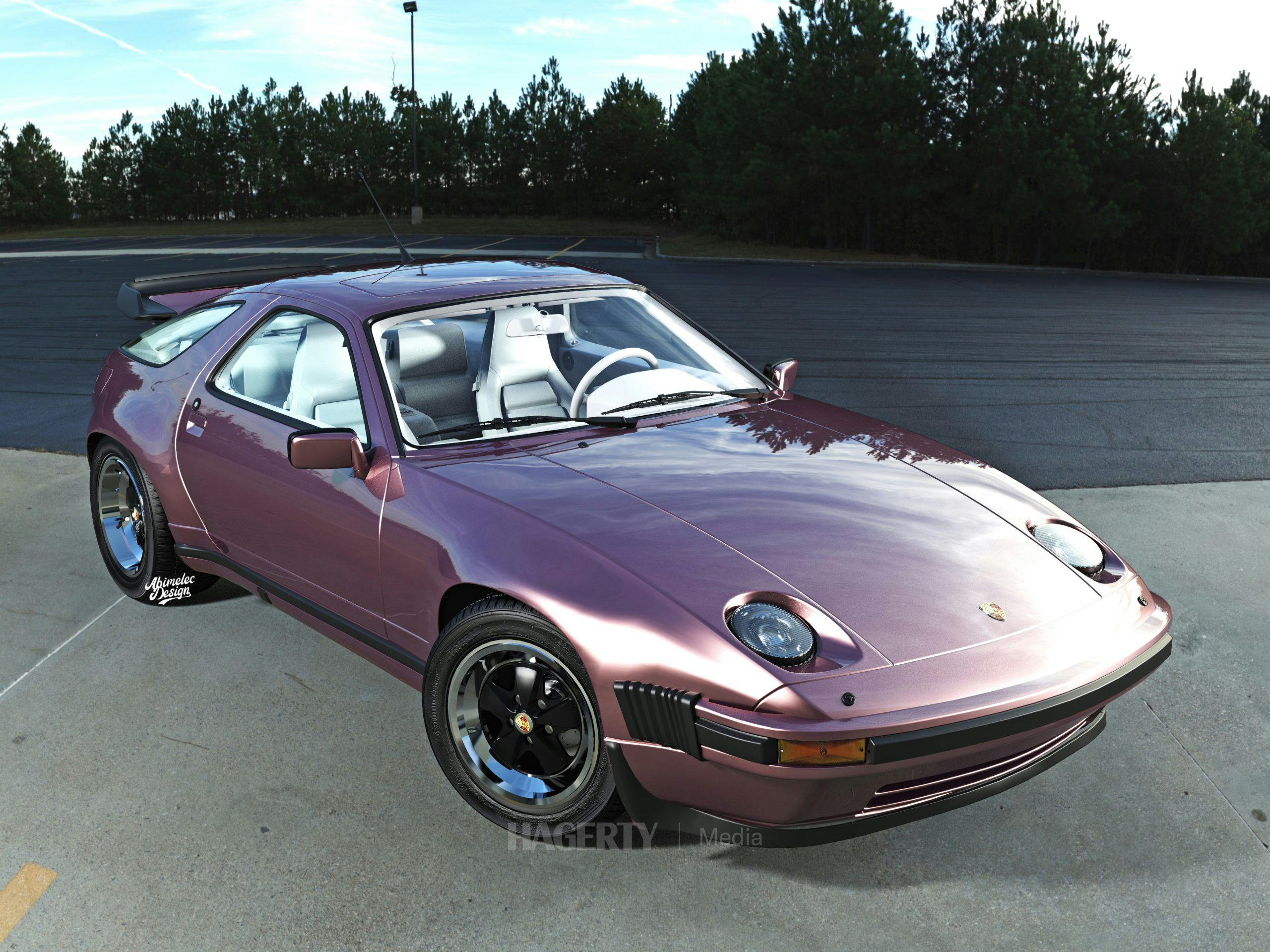 what if Porsche 928 Turbo rose gold