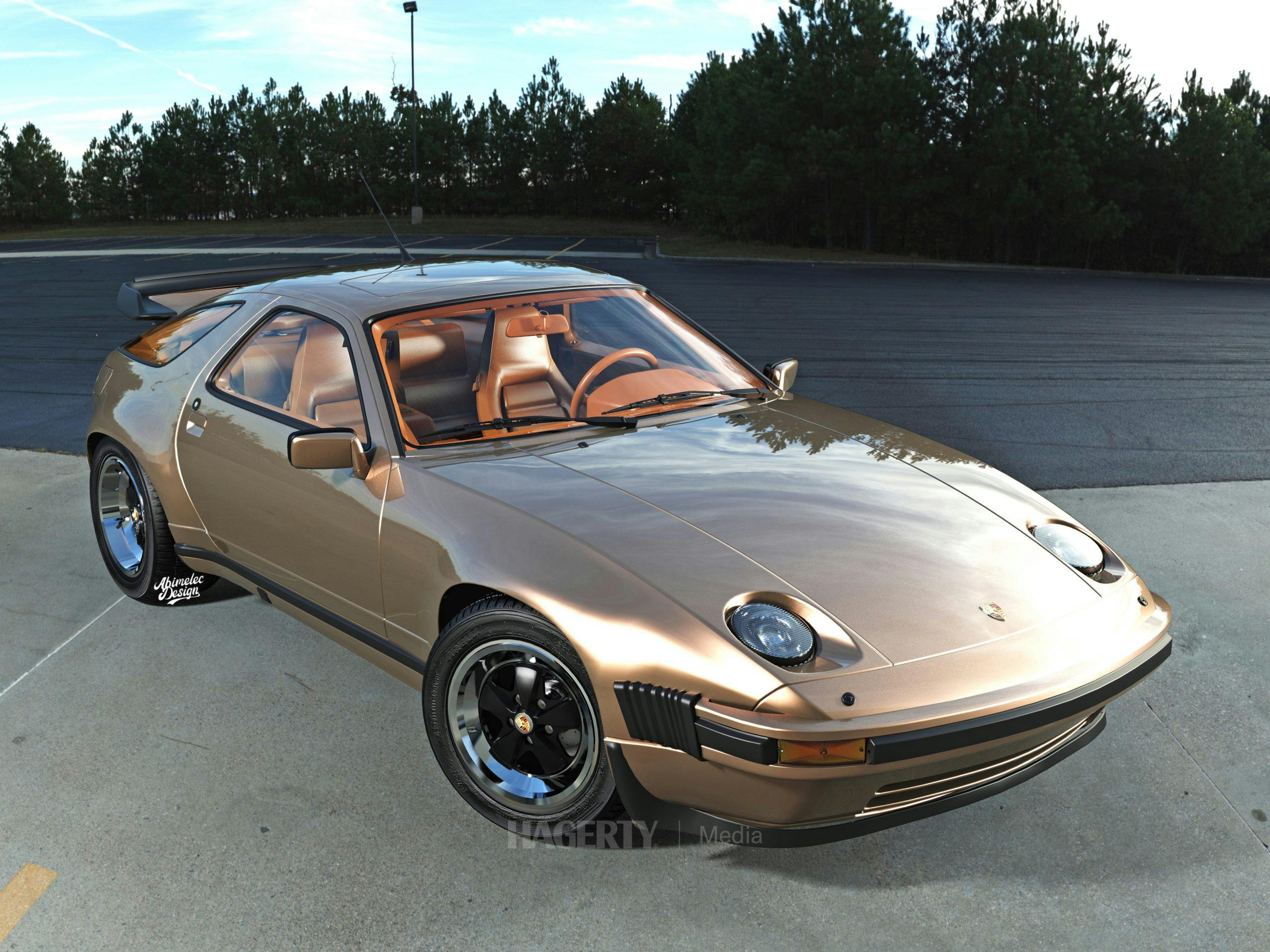 what if Porsche 928 Turbo gold