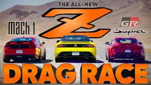 How fast is the new $50k Nissan Z? — New Z vs Supra vs Mustang Mach-1 — Cammisa’s Ultimate Drag Race Replay