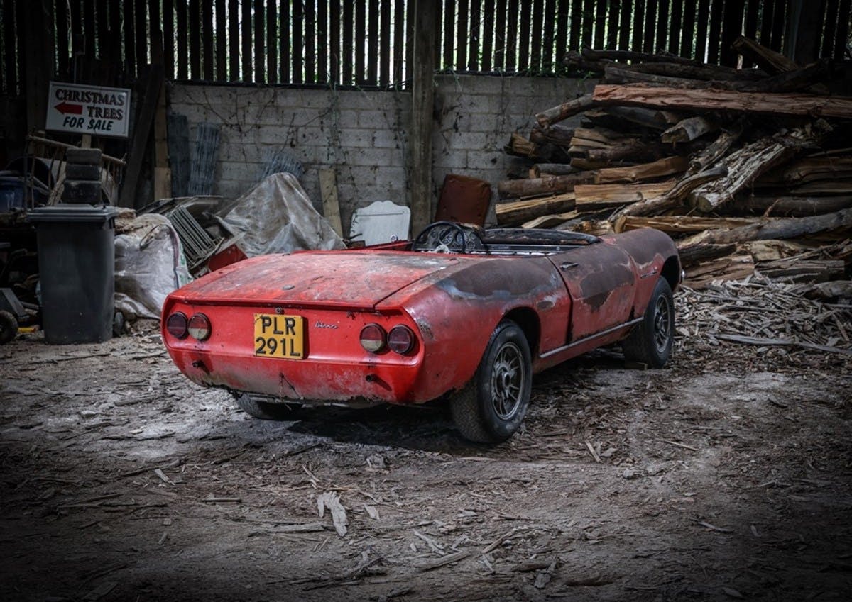 1968 Fiat Dino Spider barn find Historics Auctioneers