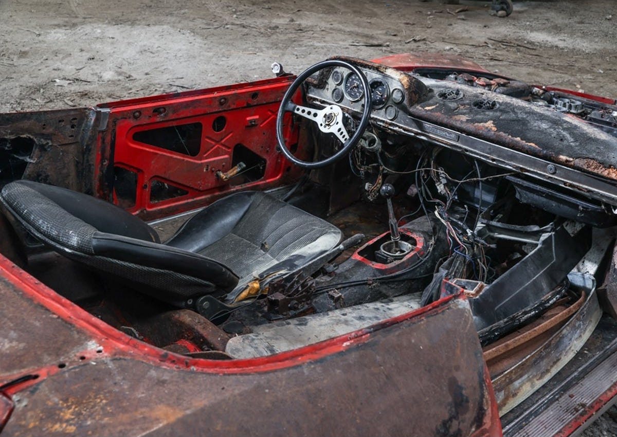1968 Fiat Dino Spider barn find Historics Auctioneers