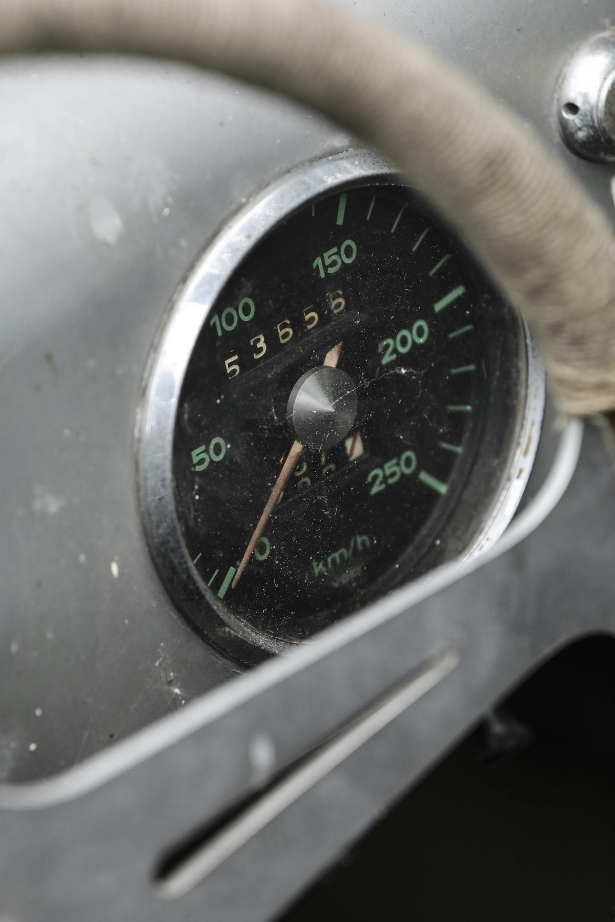 1956 Porsche 550 Spyder gauge barn find gooding