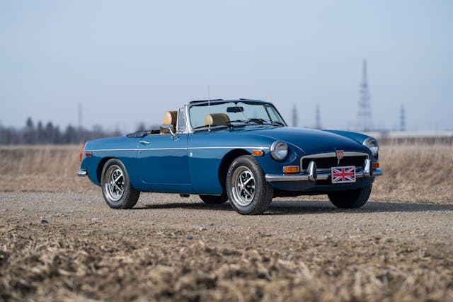 MG MGB front three-quarter