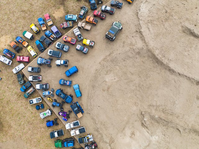 Scale RC Crawlers Judged competition overhead shot