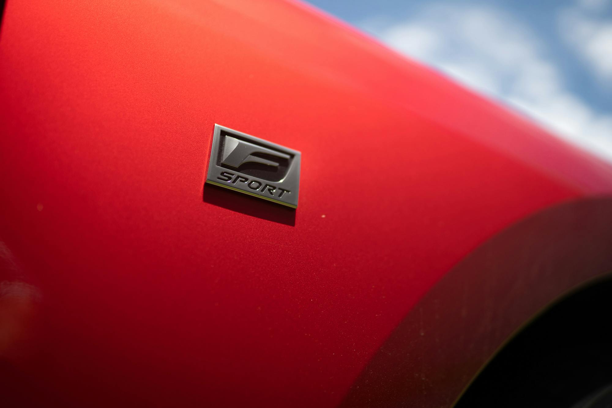 2022 Lexus IS500 F Sport Performance front quarter panel badge