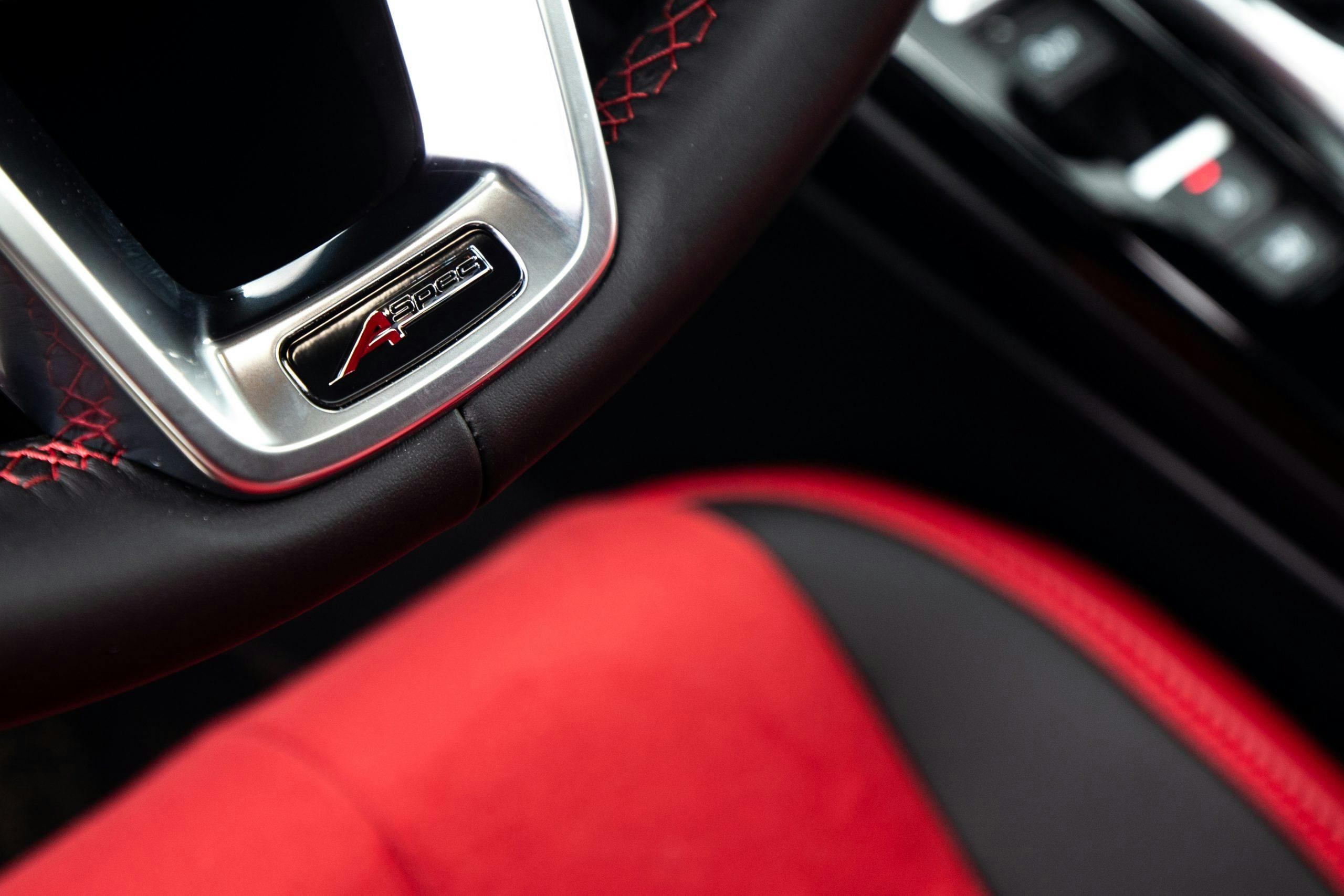 2023 Acura Integra A-Spec interior steering wheel trim detail
