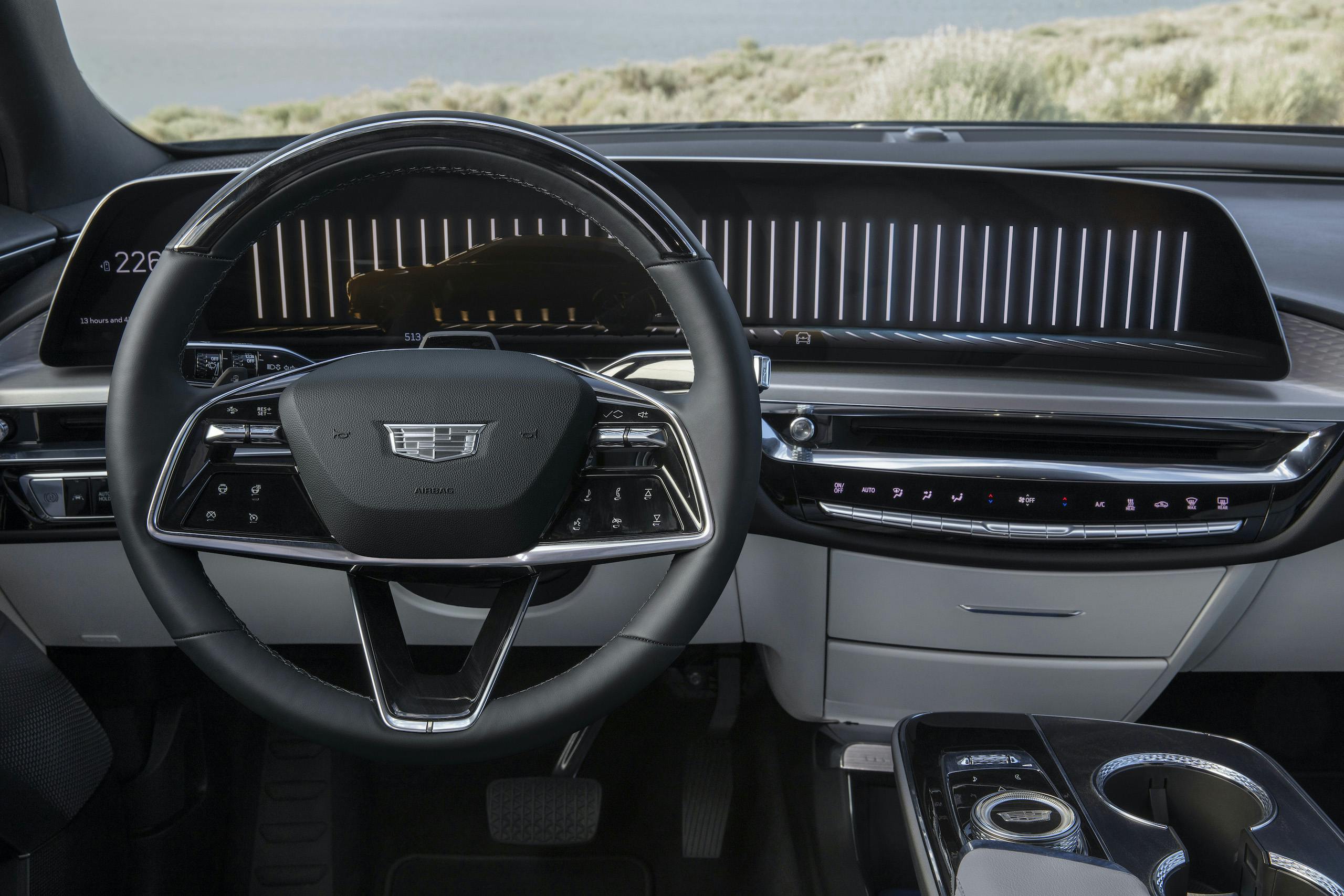 2023 Cadillac Lyriq 450E interior dash wheel