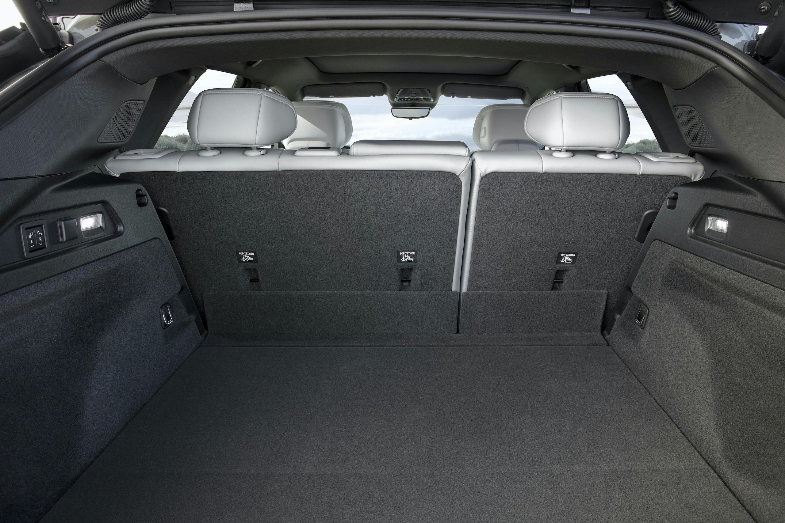 2023 Cadillac Lyriq 450E interior rear cargo seats up